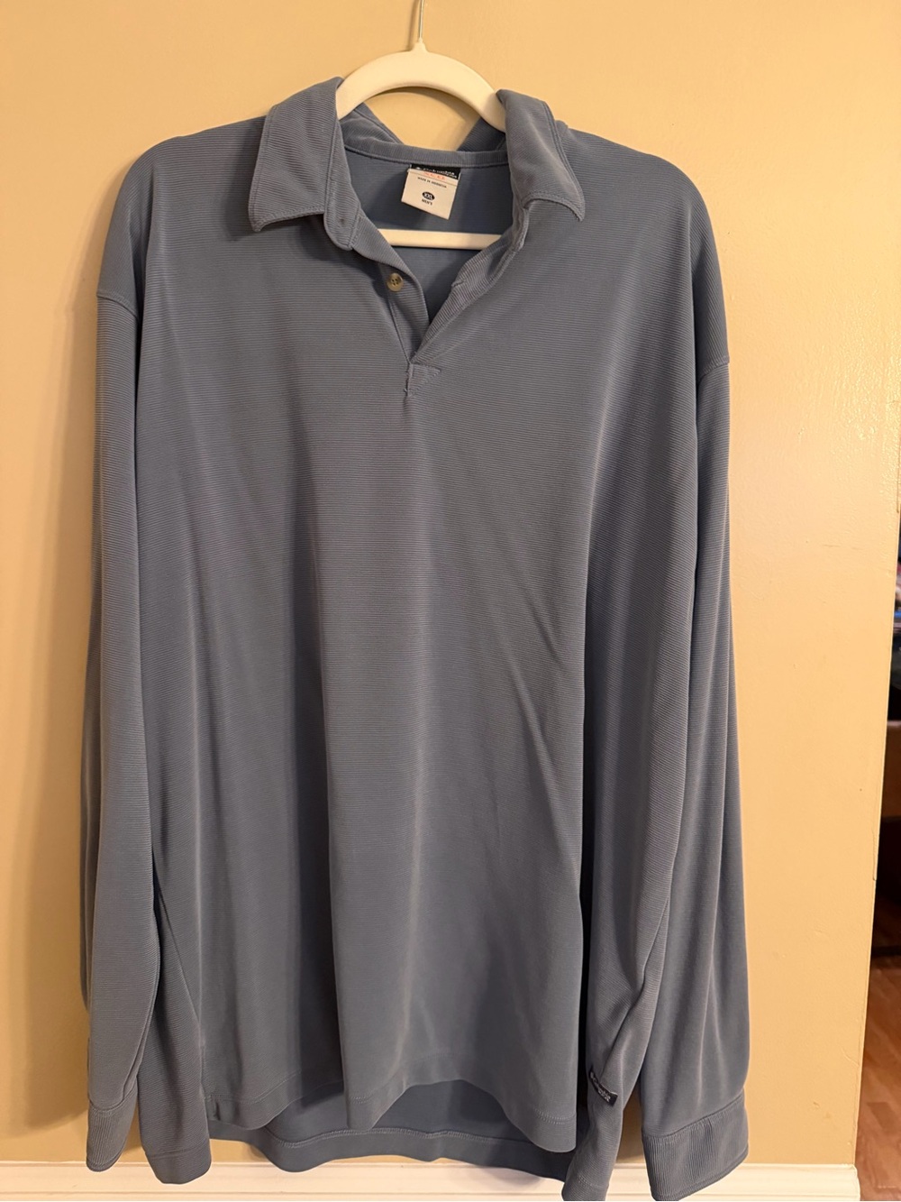 Columbia Light Blue Long-Sleeve Polo